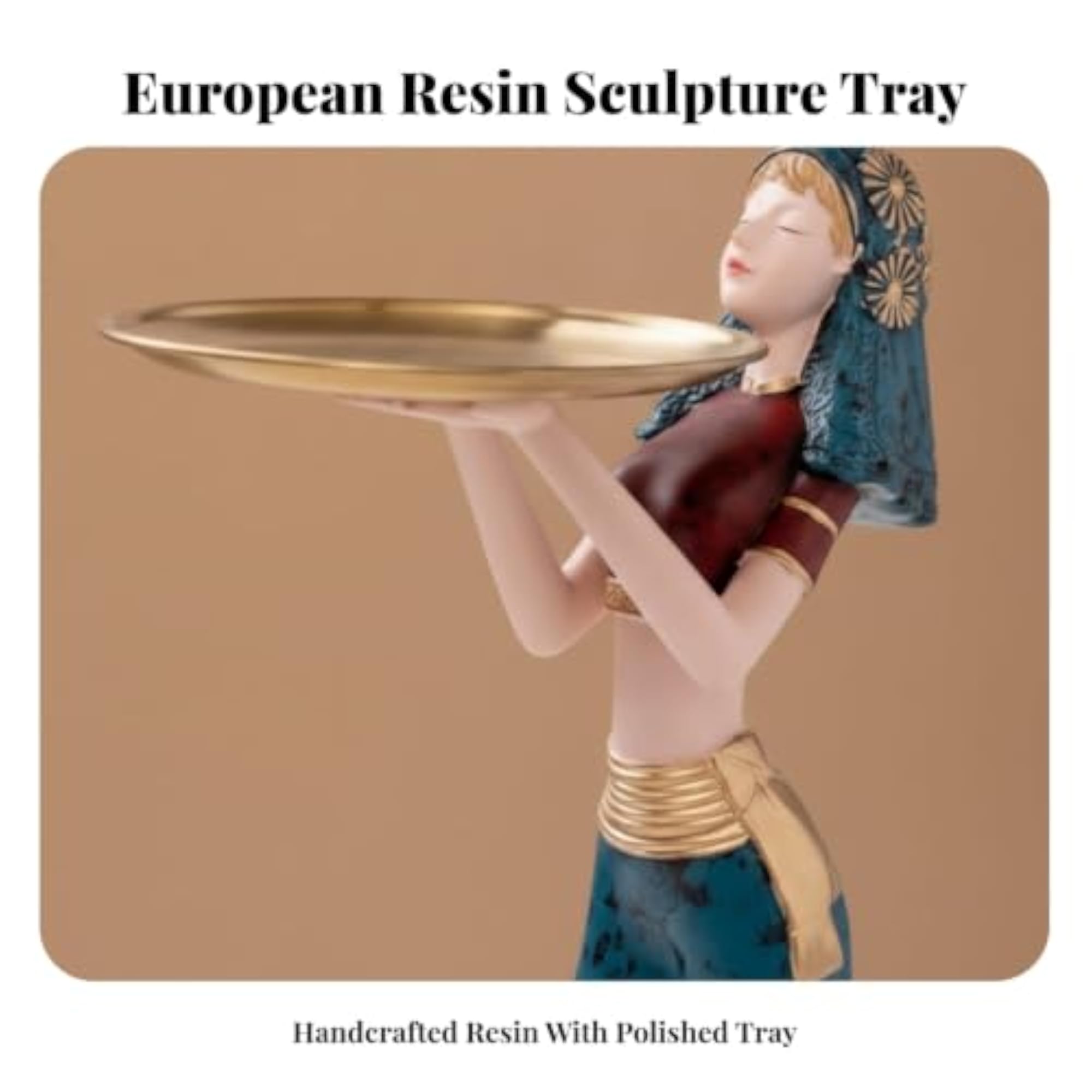 Sculptural Statue with Holding Tray